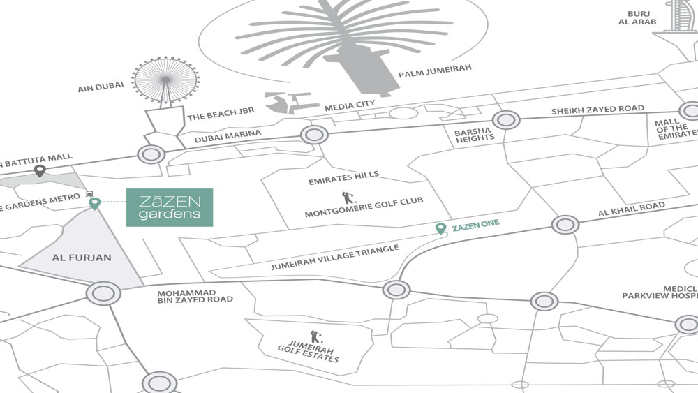 Zazen Gardens Location
